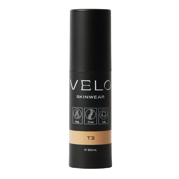 Bottle of the Velo Beauty BB cream for medium skin.