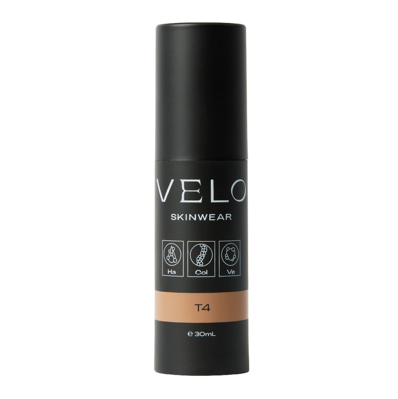 Bottle of the Velo Beauty BB cream for light brown skin.